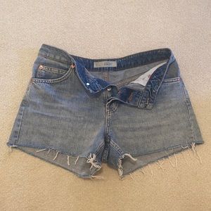 Topshop high waisted jean shorts